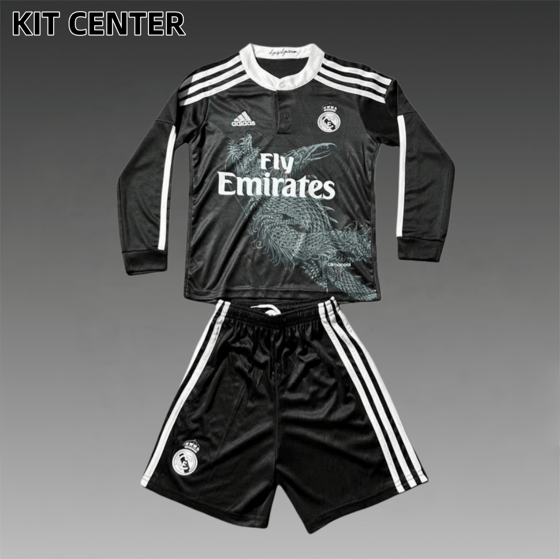 2014/2015 Real Madrid Third Away long sleeves Retro Kids Set