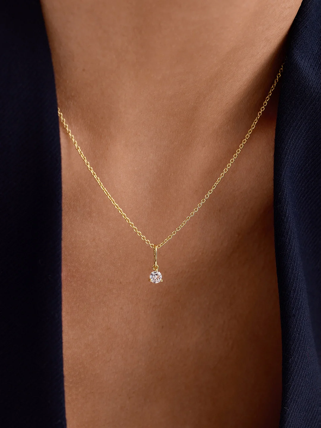 White Sapphire Charm