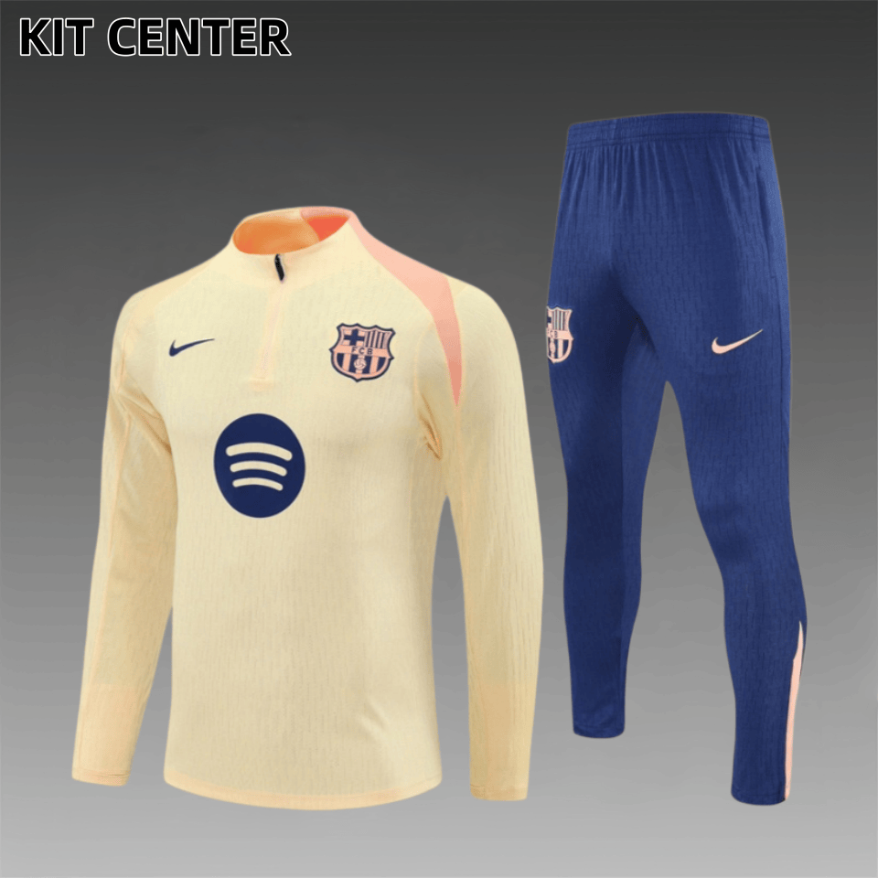 25/26 Barcelona Half Zip TrainingWear (Adult Kids Kit)