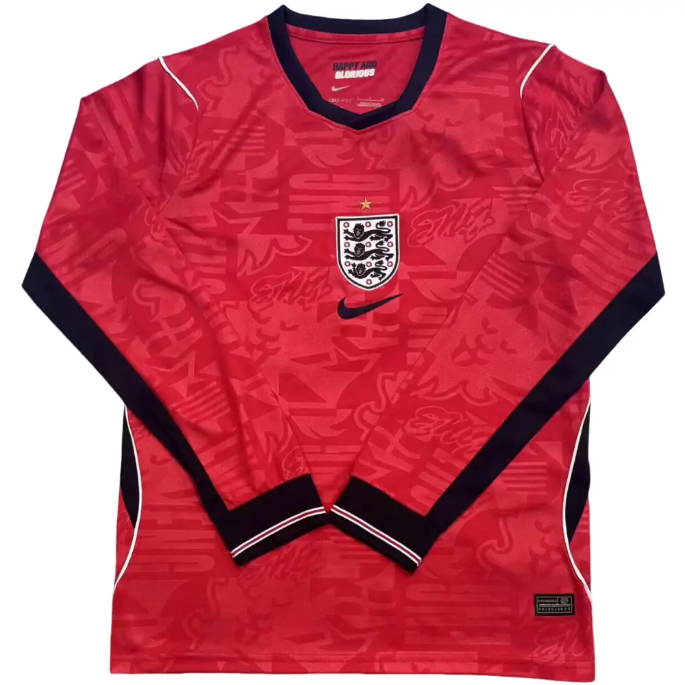 2026 World Cup England Away Long Sleeve Jersey - Fans Edition