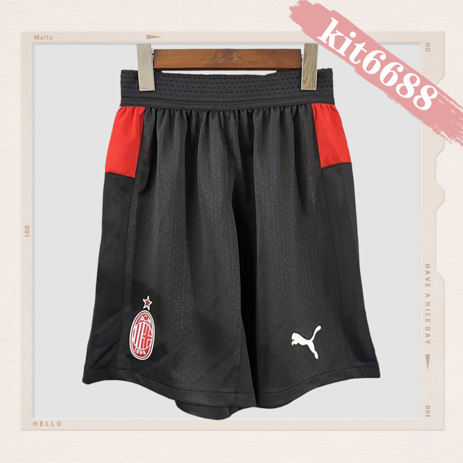 2025/2026 AC Milan Home Shorts (Player Edition)