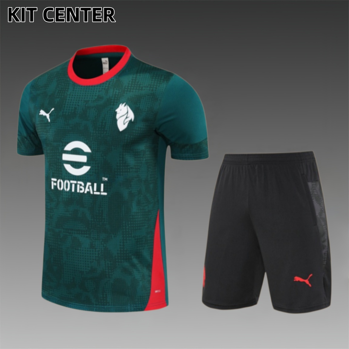 25/26 AC Milan short sleeves Training Uniform (adult Kids Kit)