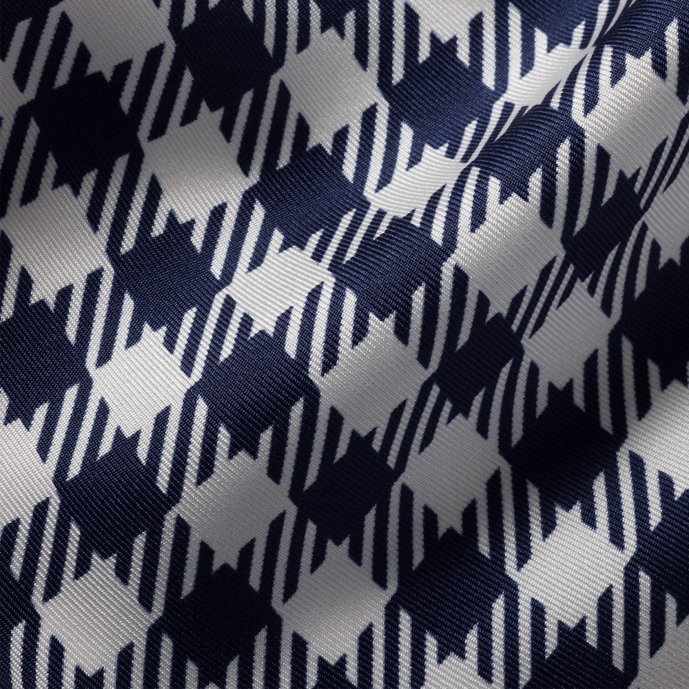 Printed silk twill scarf