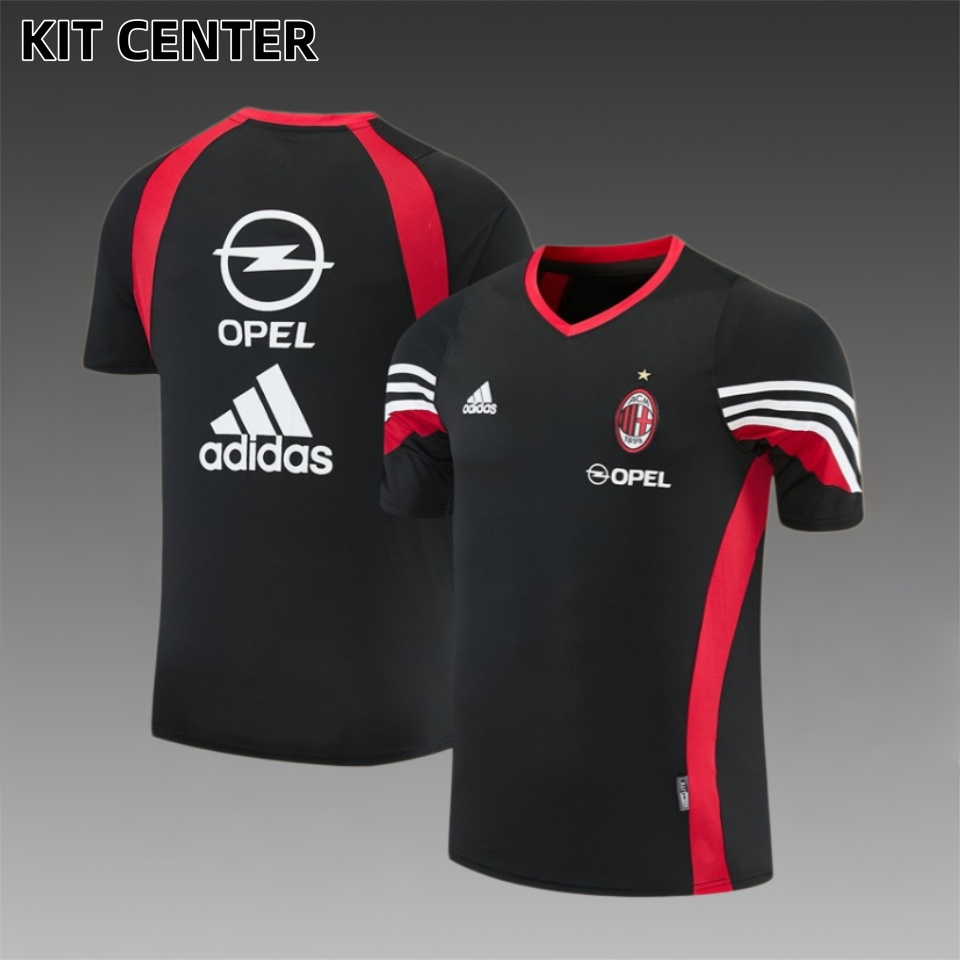 03/04 AC Milan retro training suit short sleeved football shirt