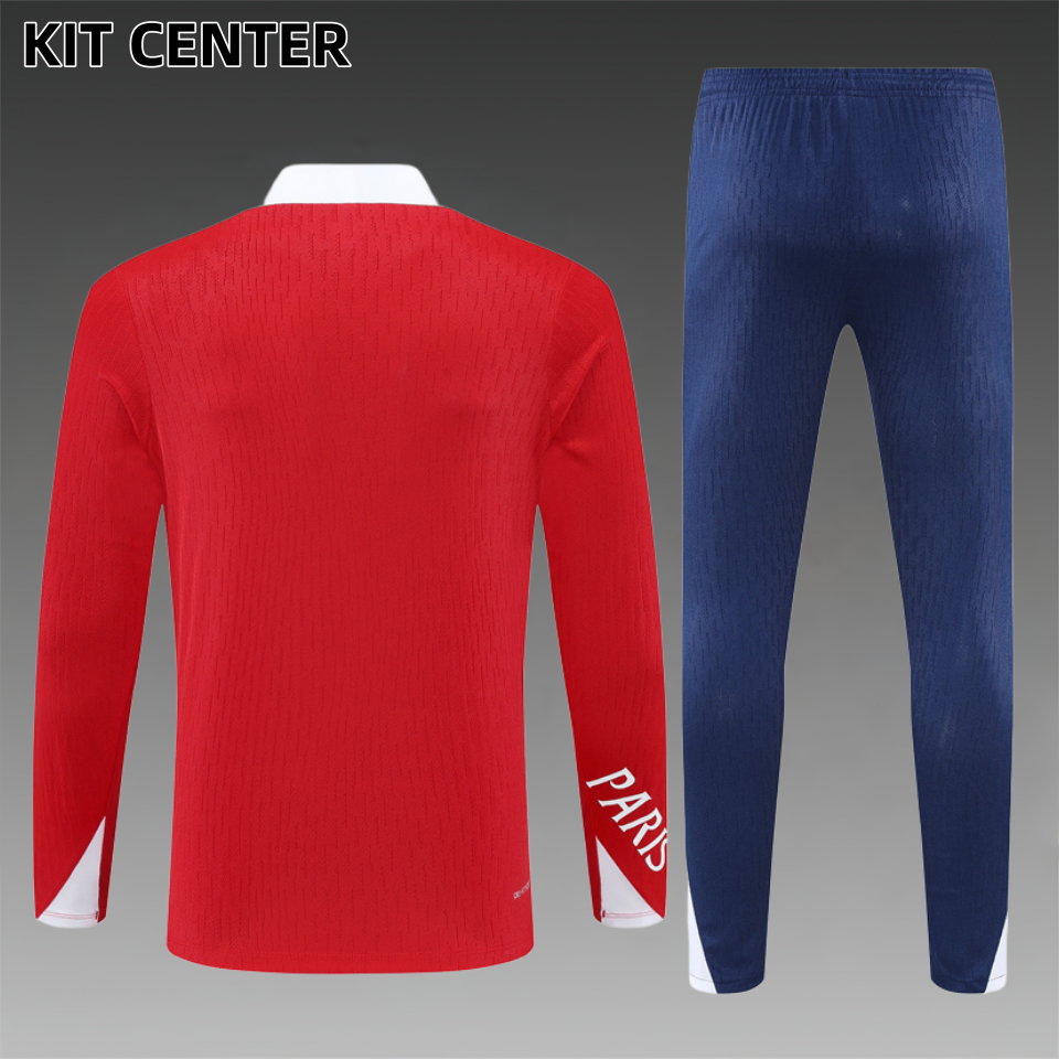 2025/2026 Paris Saint-Germain Half-Zip Tracksuit (Adult Kit)