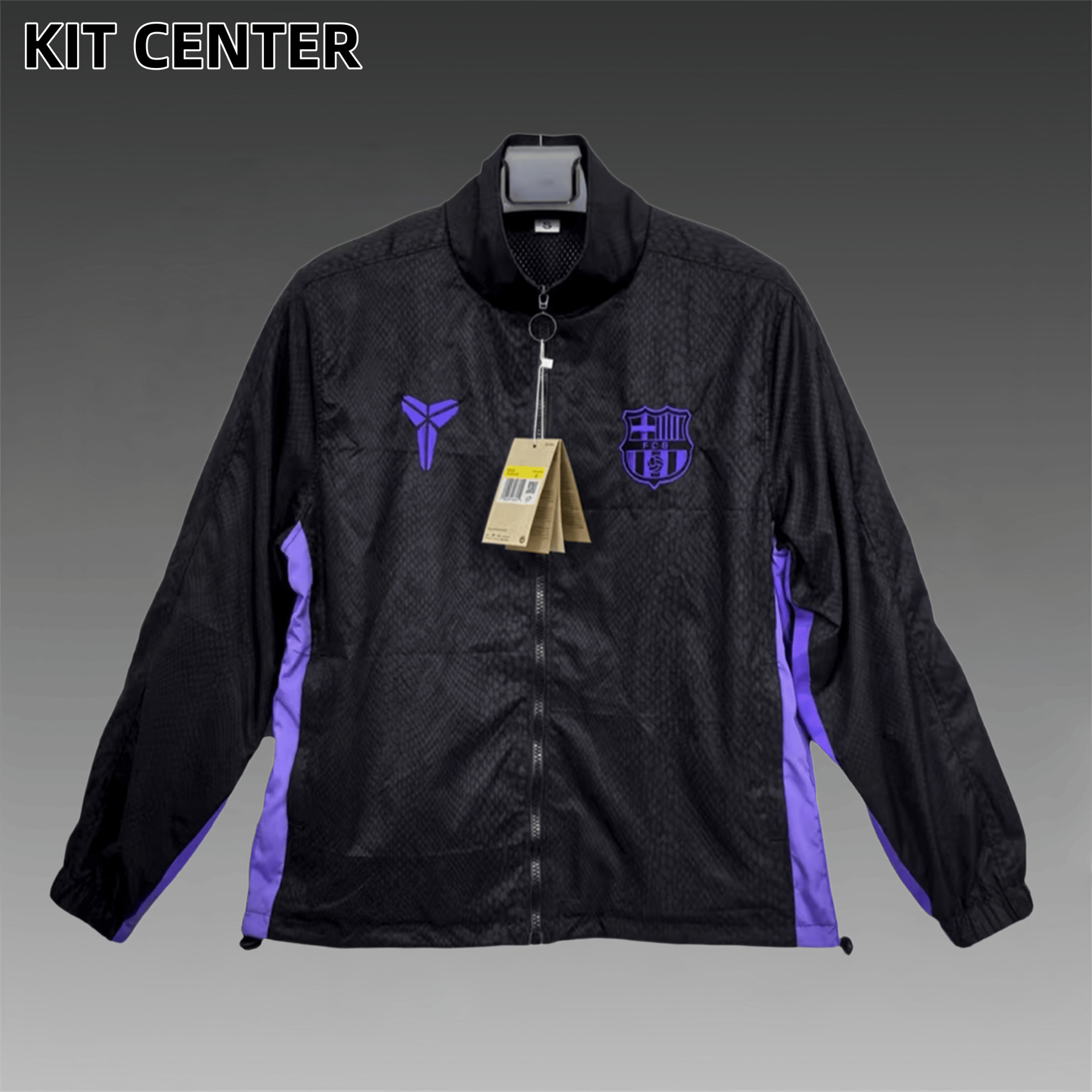 2025/2026 Barcelona Black Mamba Co-branded Windbreaker Jacket