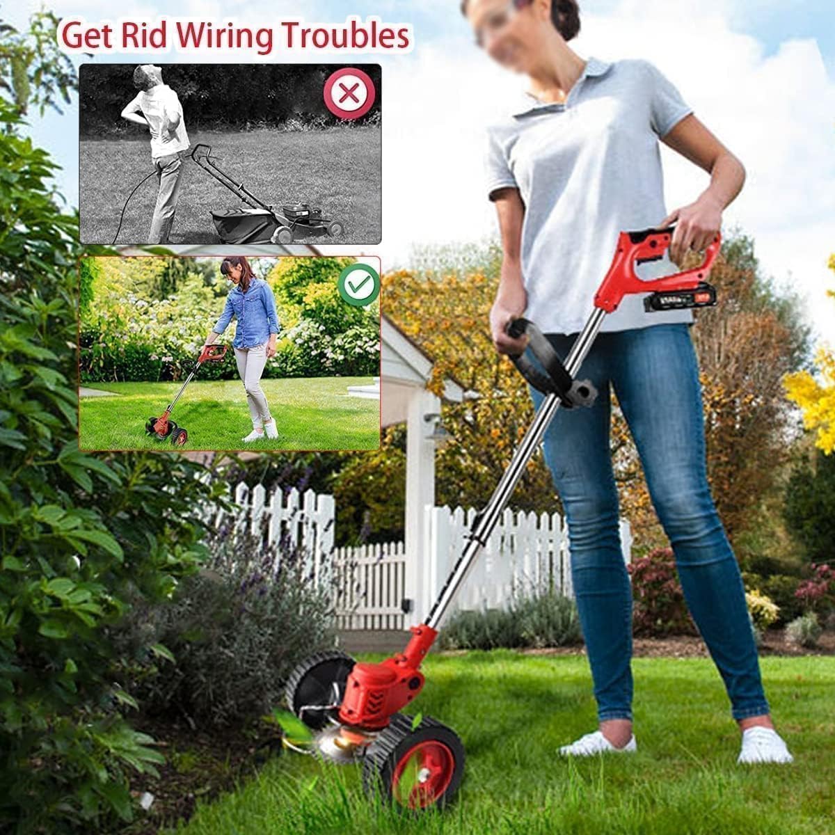 Electric Weed Wacker 3-in-1 Cordless