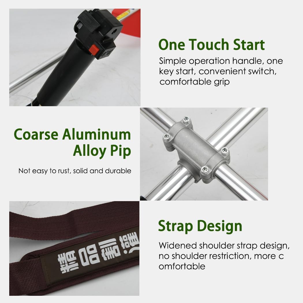 52cc Petrol Pole Chainsaw Brush Cutter