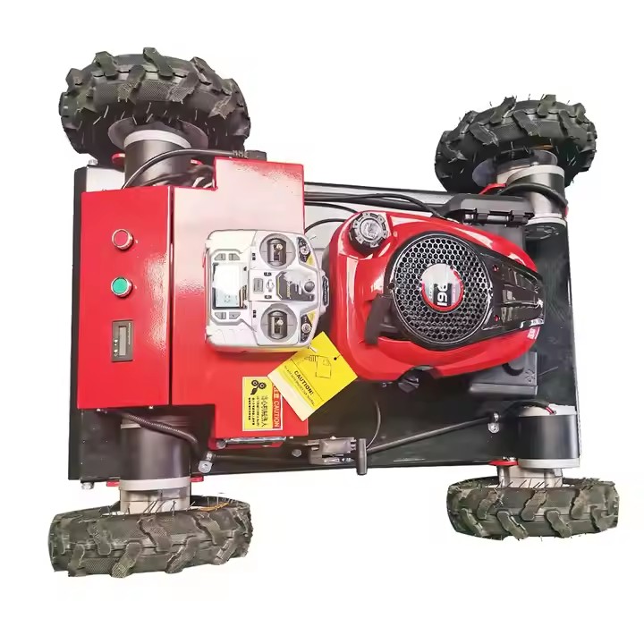 HT-550D Four Wheel Drive Remote Control Lawn Mowe
