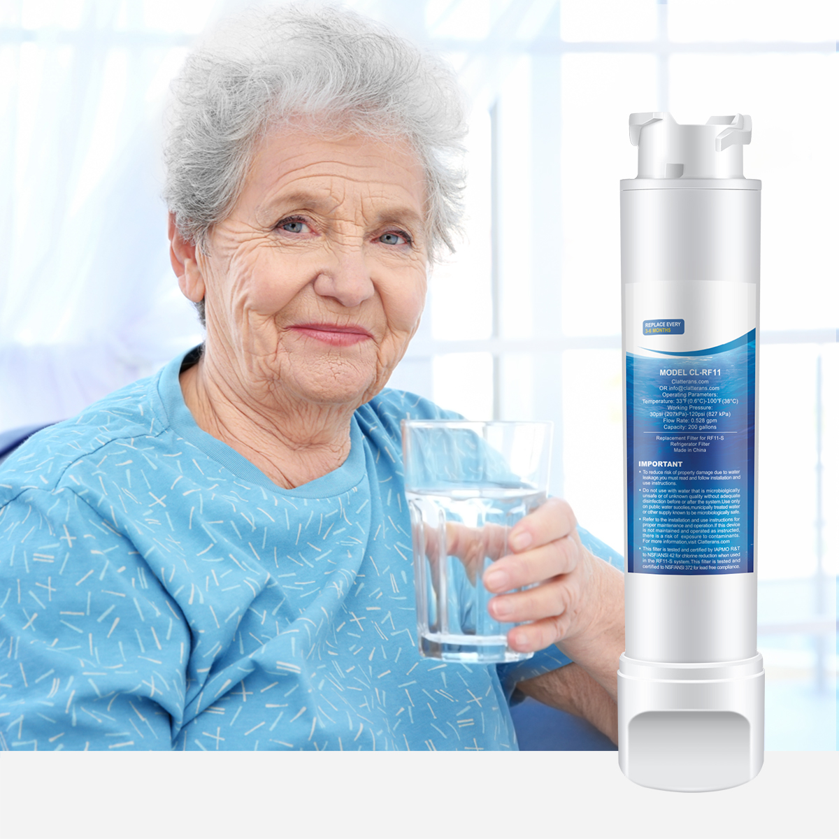 Clatterans CL-RF11 Replacement for Frigidaire EPTWFU01C, 3-Pack