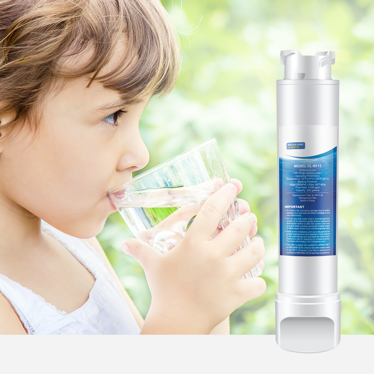 Clatterans CL-RF11 Replacement for Frigidaire EPTWFU01C, 3-Pack