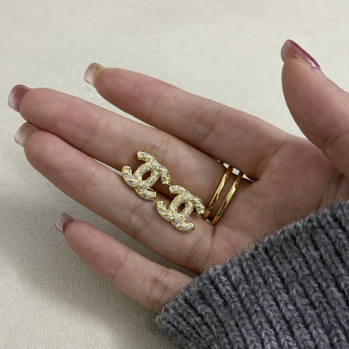 Earring jewelry,1.2*1.4cm,no box, JC25 022 023 - qinlai888