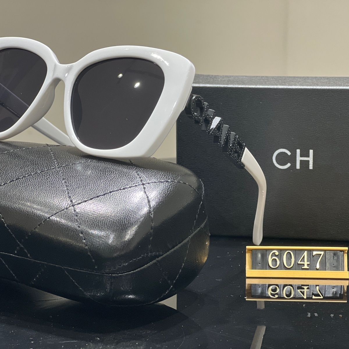 Sunglasses with the Box, SC26-6047 006 007 008 009 010 - qinlai888