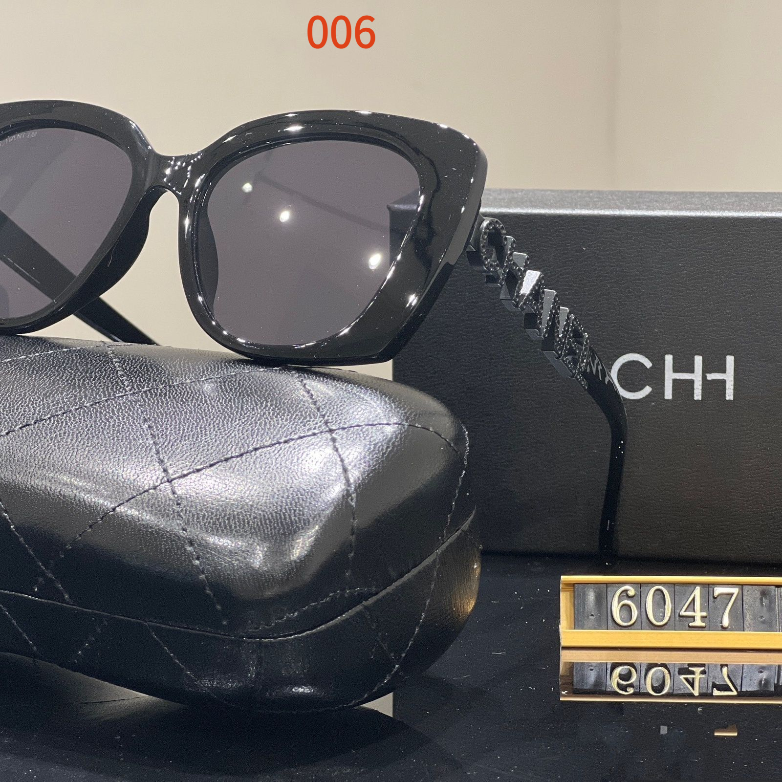 Sunglasses with the Box, SC26-6047 006 007 008 009 010 - qinlai888
