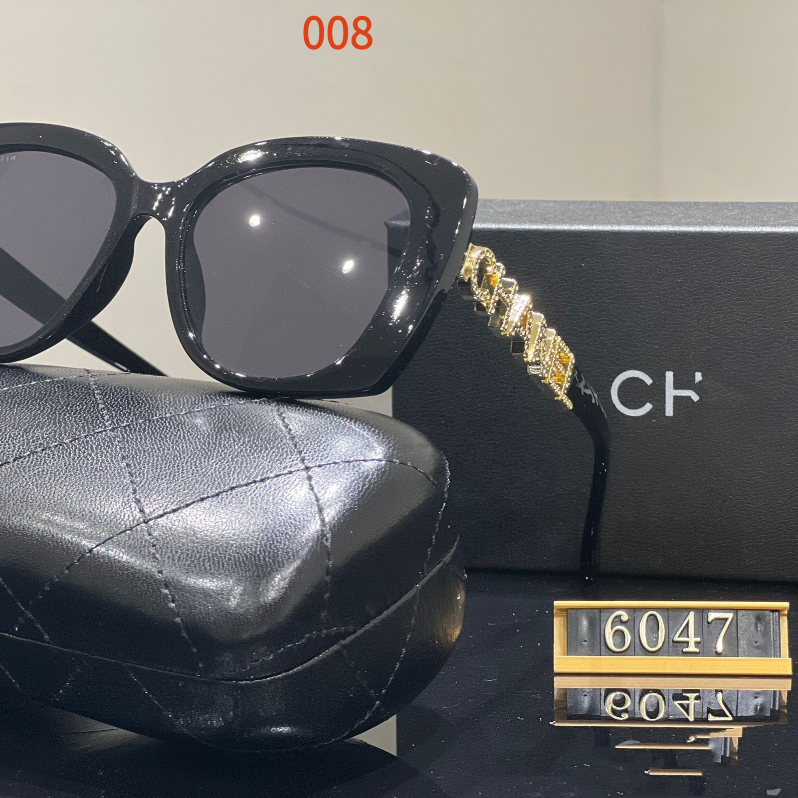 Sunglasses with the Box, SC26-6047 006 007 008 009 010 - qinlai888