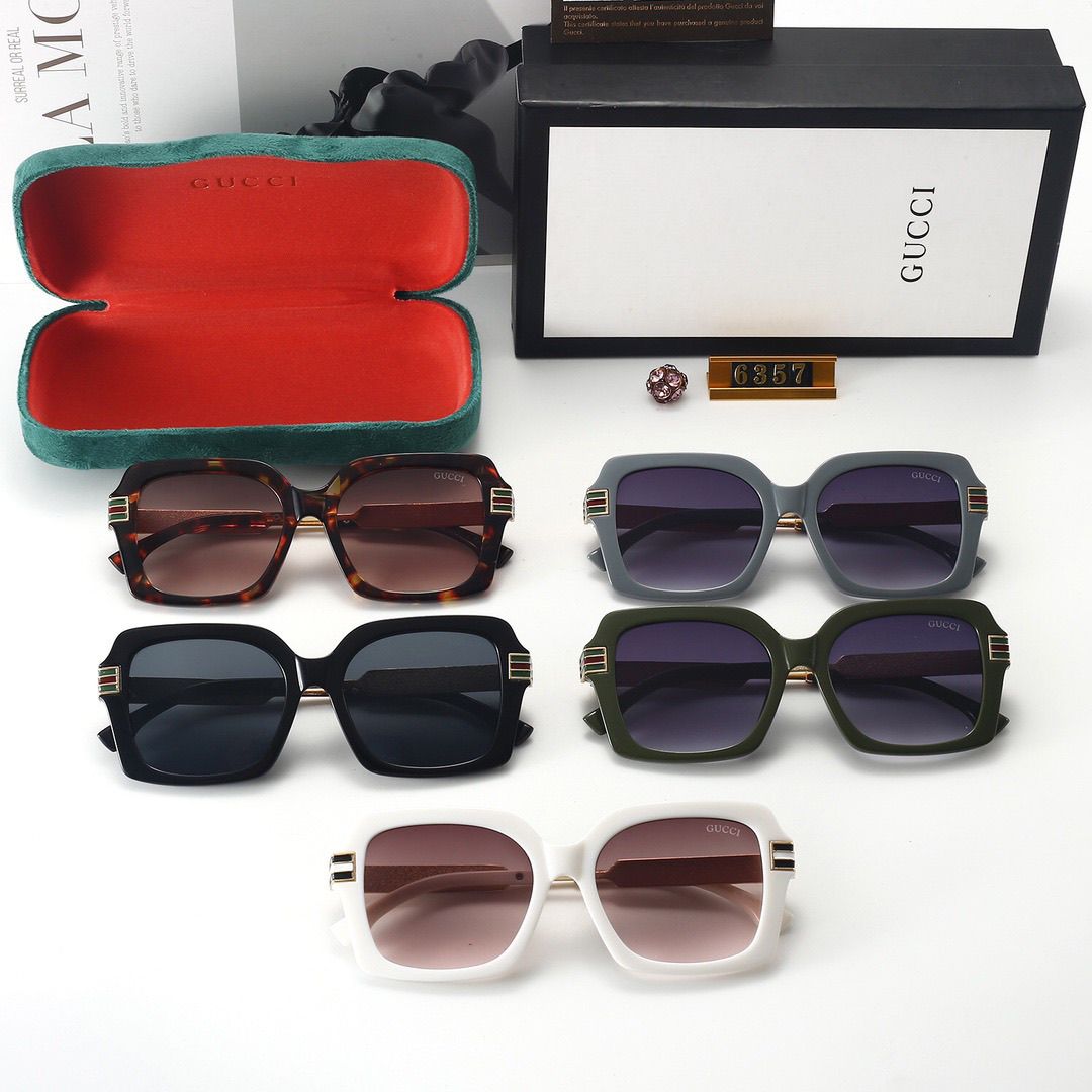 Sunglasses with the Box, SG27-6357 090 091 092 093 094 - qinlai888