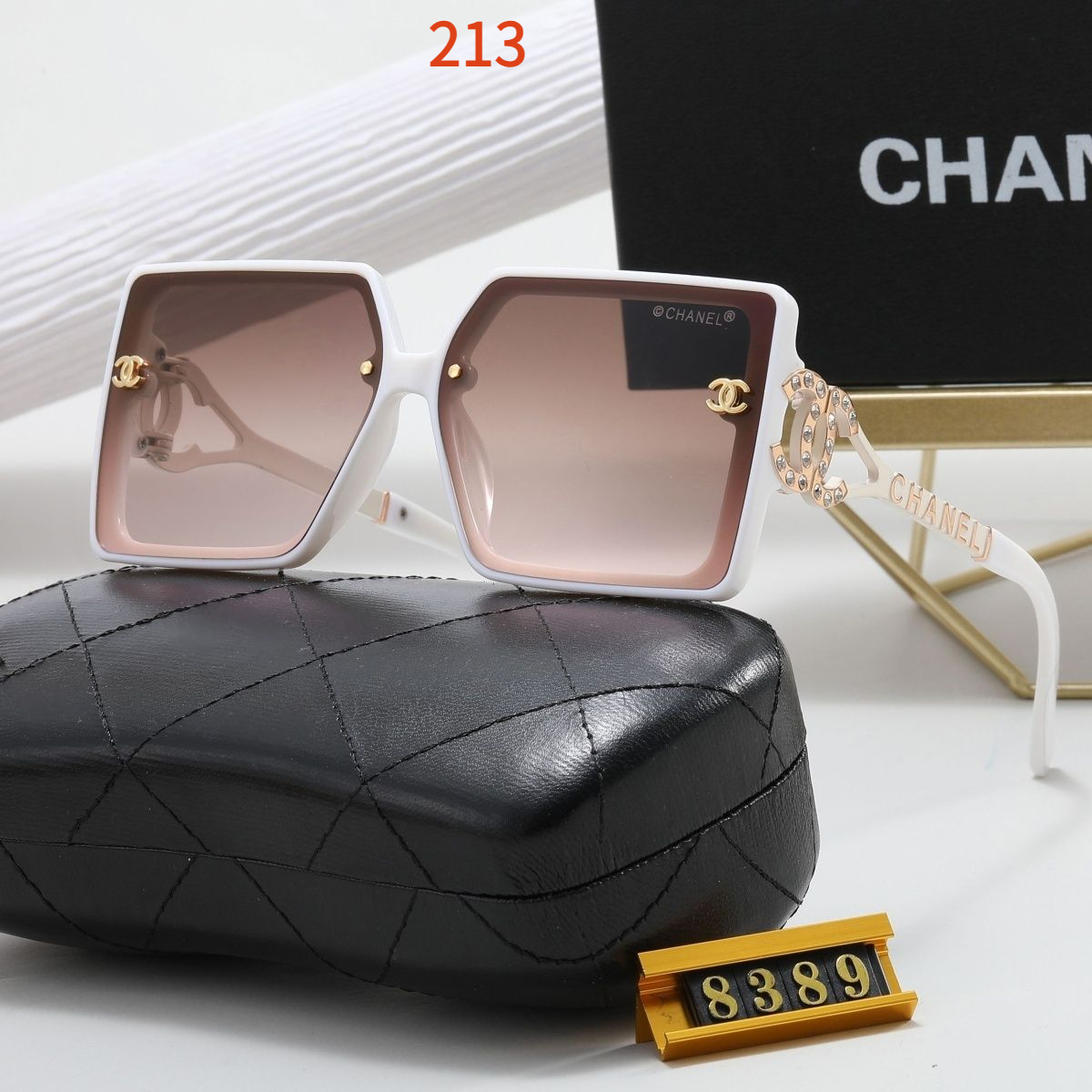 Sunglasses with the Box, SC24-8389 212 213 214 215 216 - qinlai888