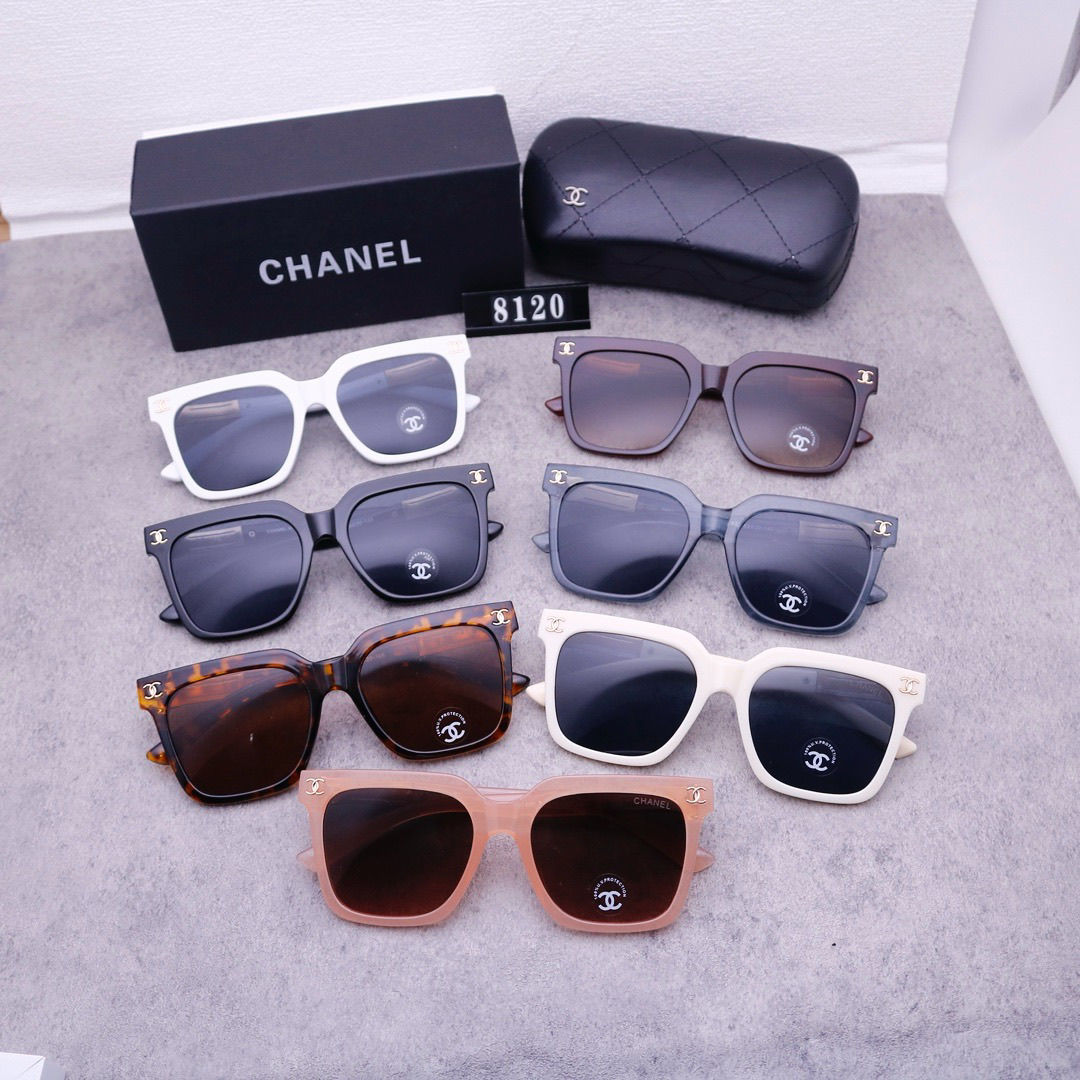 Sunglasses with the Box, SC25-8120 302 303 304 305 306 307 308 - qinlai888