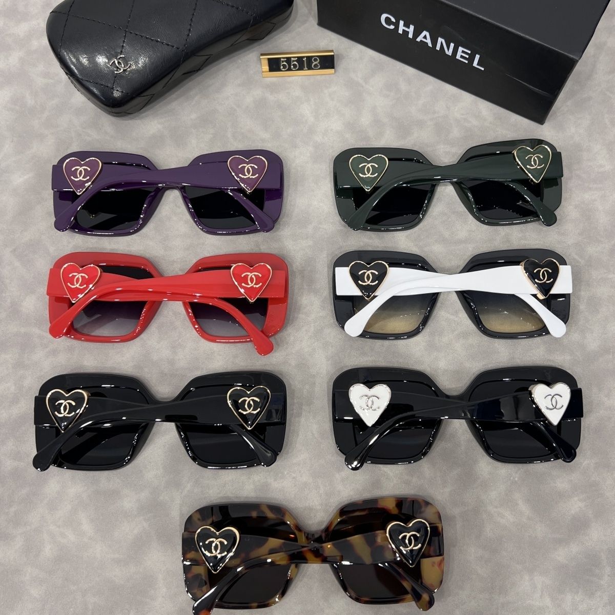 Sunglasses with the Box, SC25-5518 309 310 311 312 313 314 - qinlai888