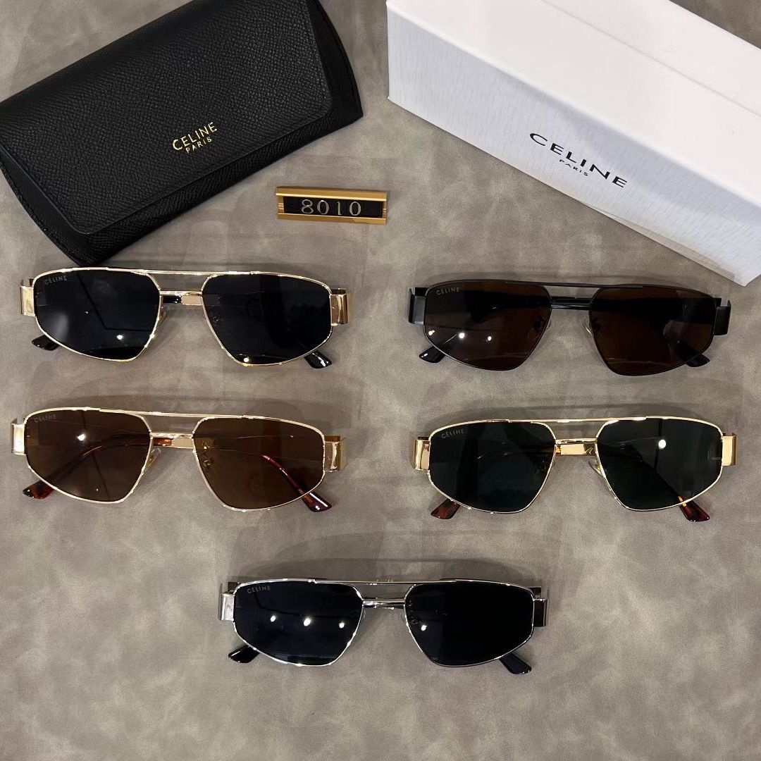 Sunglasses with the Box, S*C25-8010 591 592 593 594 595 - qinlai888