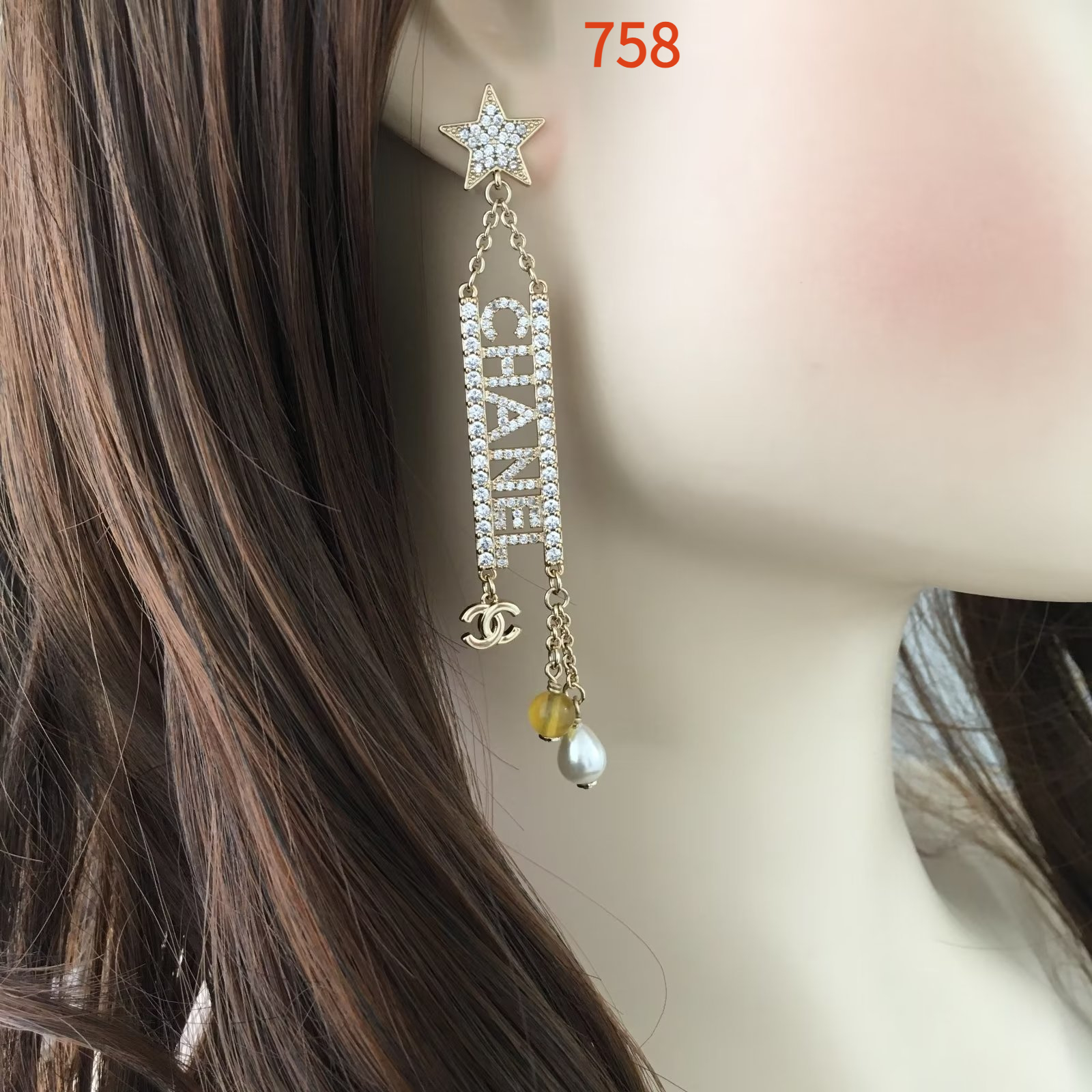 Earring jewelry, no box, JC27 758 759 - qinlai888