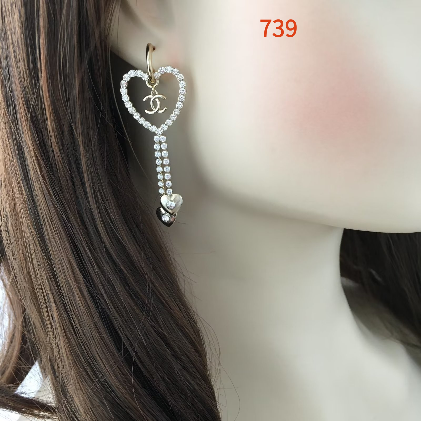 Earring jewelry, no box, JC22 739 740 - qinlai888