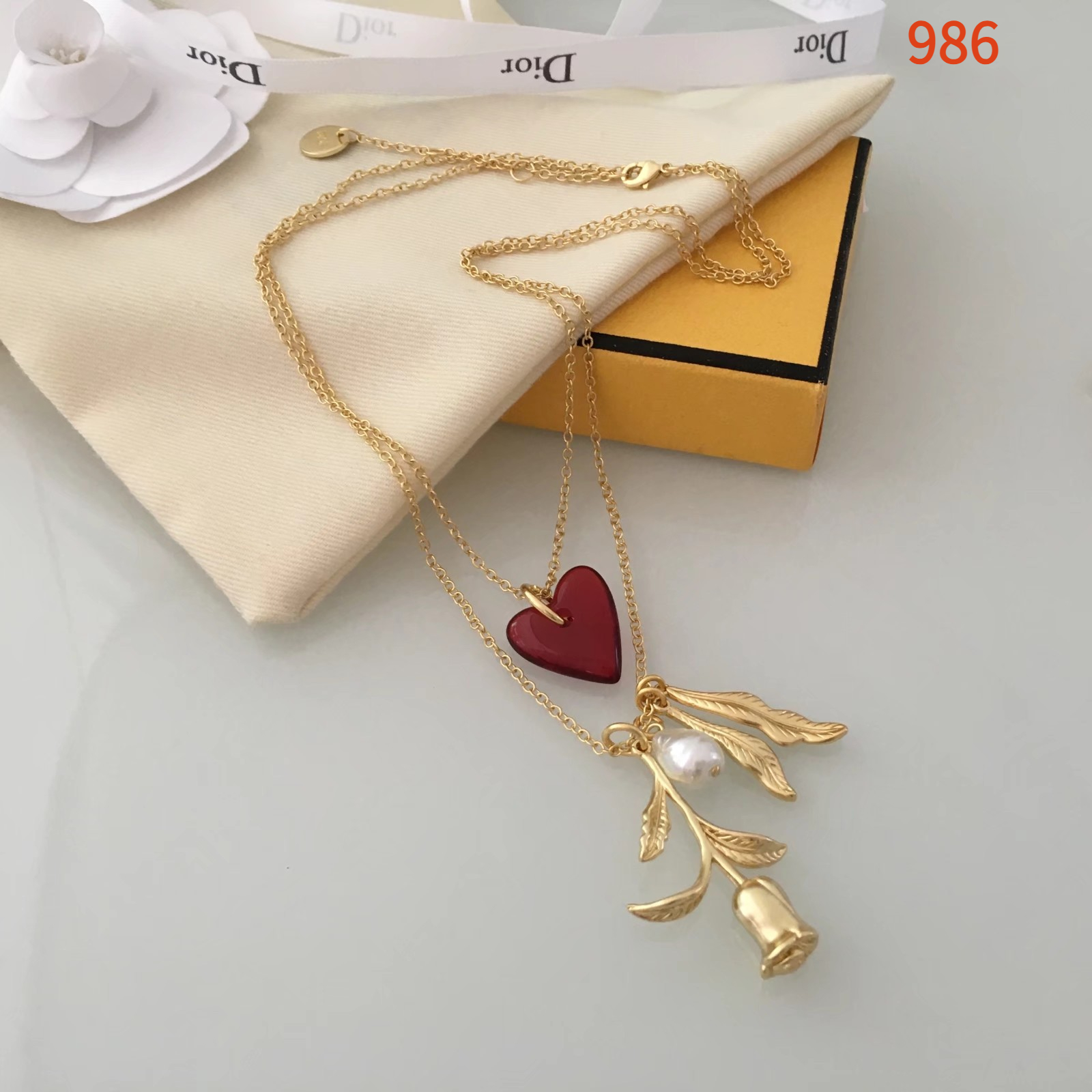 Necklace jewelry,no box,JD22 986 987 - qinlai888