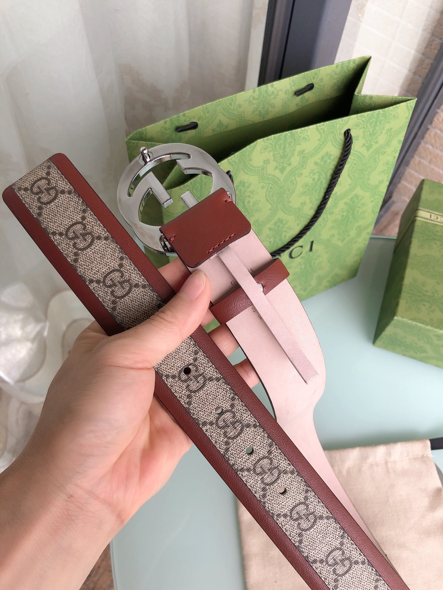 AAAA quality belt,4.0cm wide,without box,GB60 009 - qinlai888