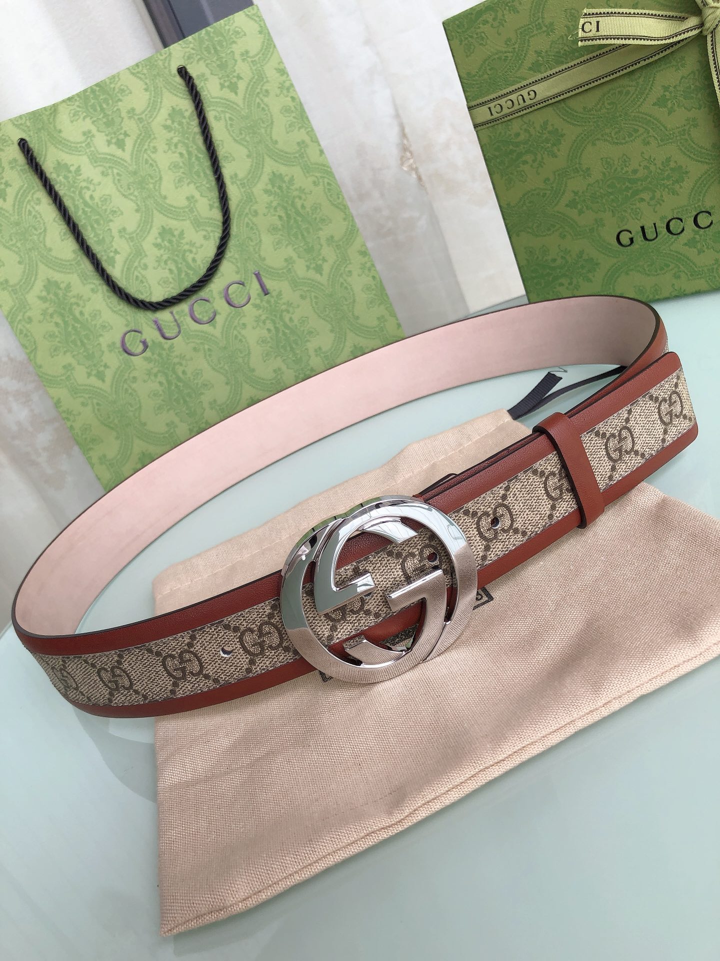 AAAA quality belt,4.0cm wide,without box,GB60 009 - qinlai888