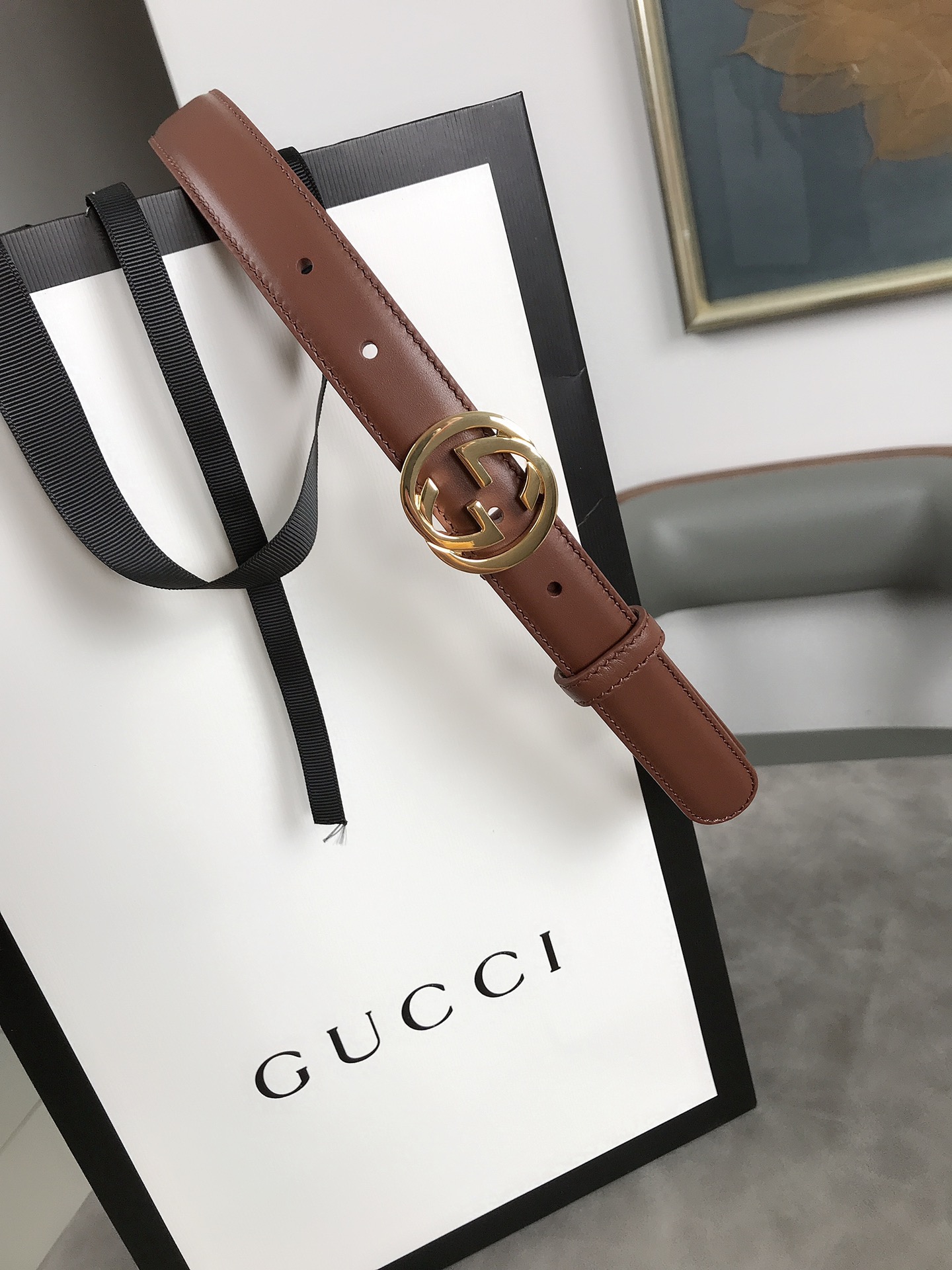 AAAA quality belt,2.5cm wide,without box,GB60 059 - qinlai888