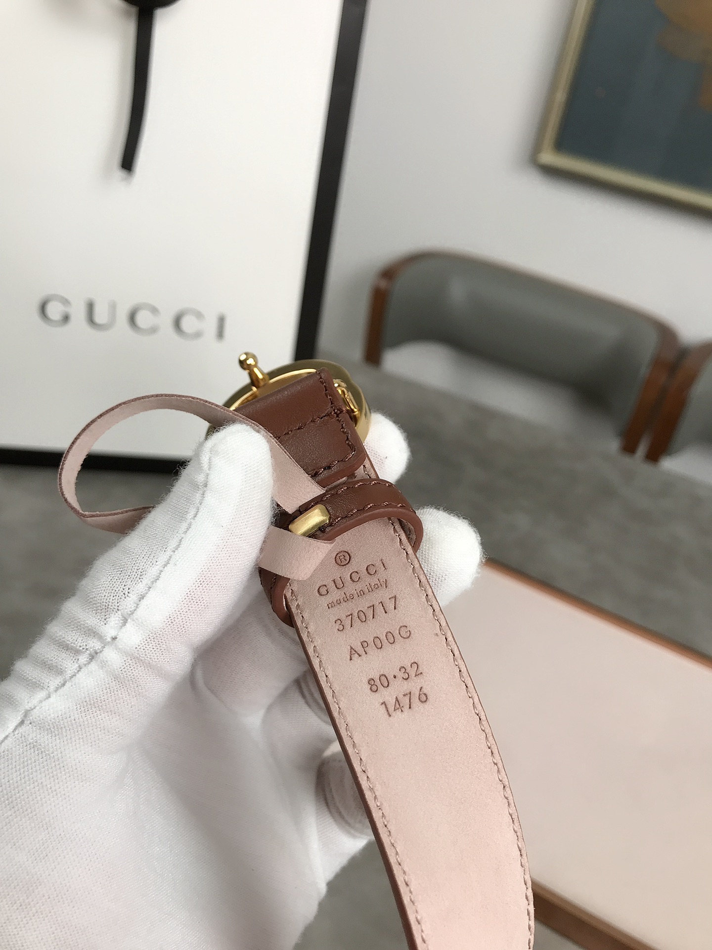 AAAA quality belt,2.5cm wide,without box,GB60 059 - qinlai888