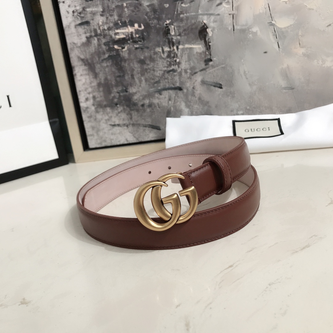 AAAA quality belt,2.5cm wide,without box,GB60 060 - qinlai888