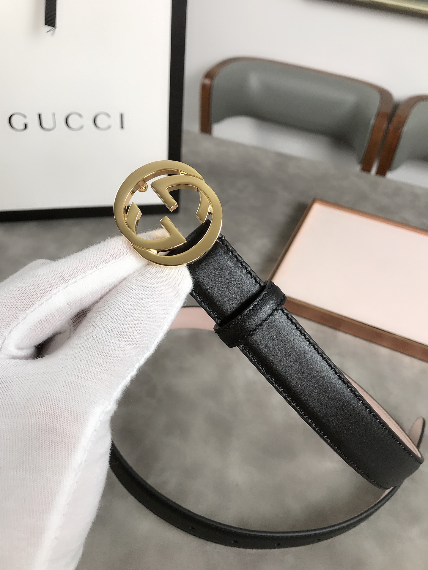 AAAA quality belt,2.5cm wide,without box,GB60 056 - qinlai888