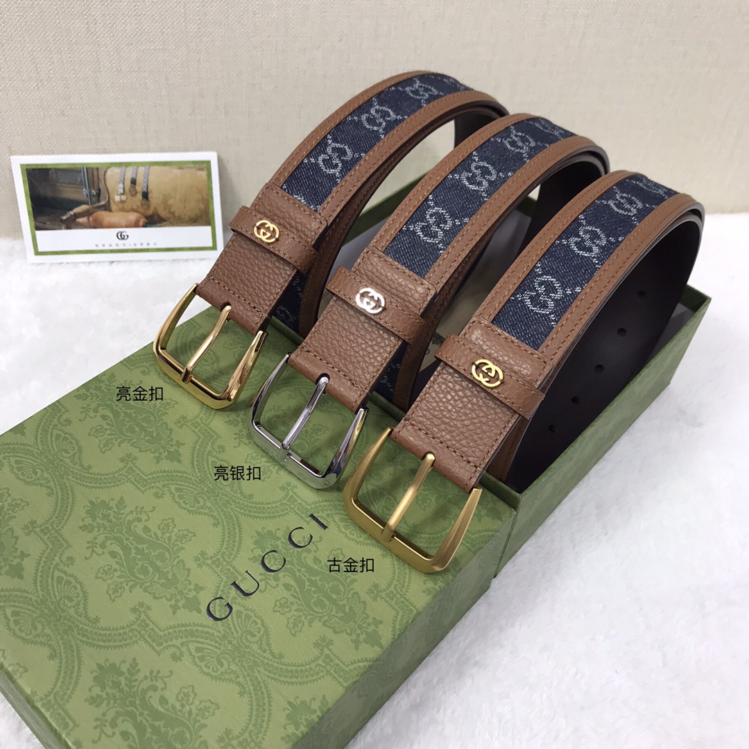 AAAA quality belt,3.8cm wide,without box,GB60 055 - qinlai888