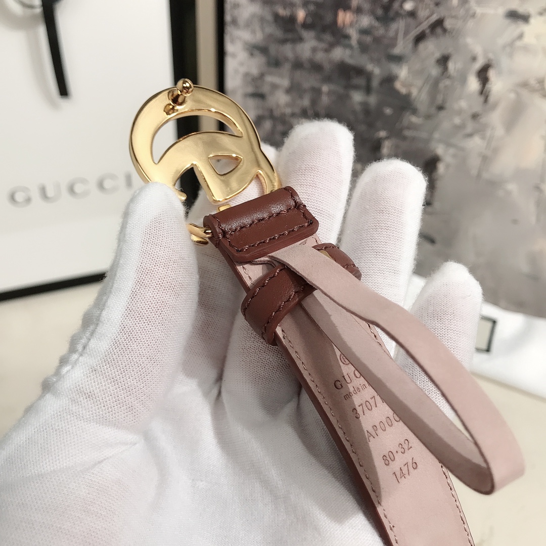 AAAA quality belt,2.5cm wide,without box,GB60 060 - qinlai888