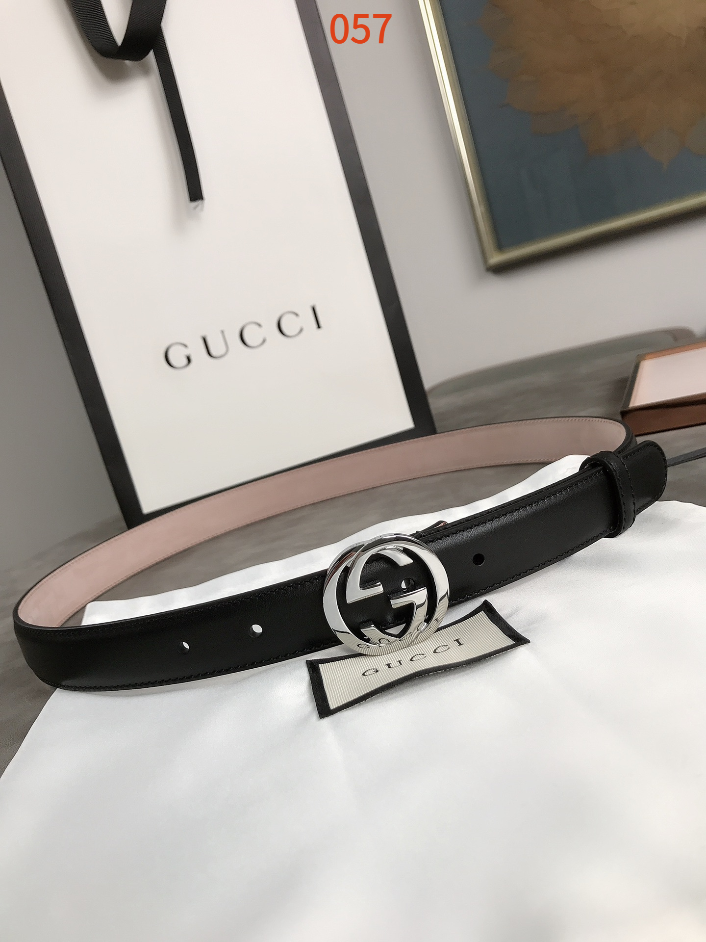 AAAA quality belt,2.5cm wide,without box,GB60 057 - qinlai888