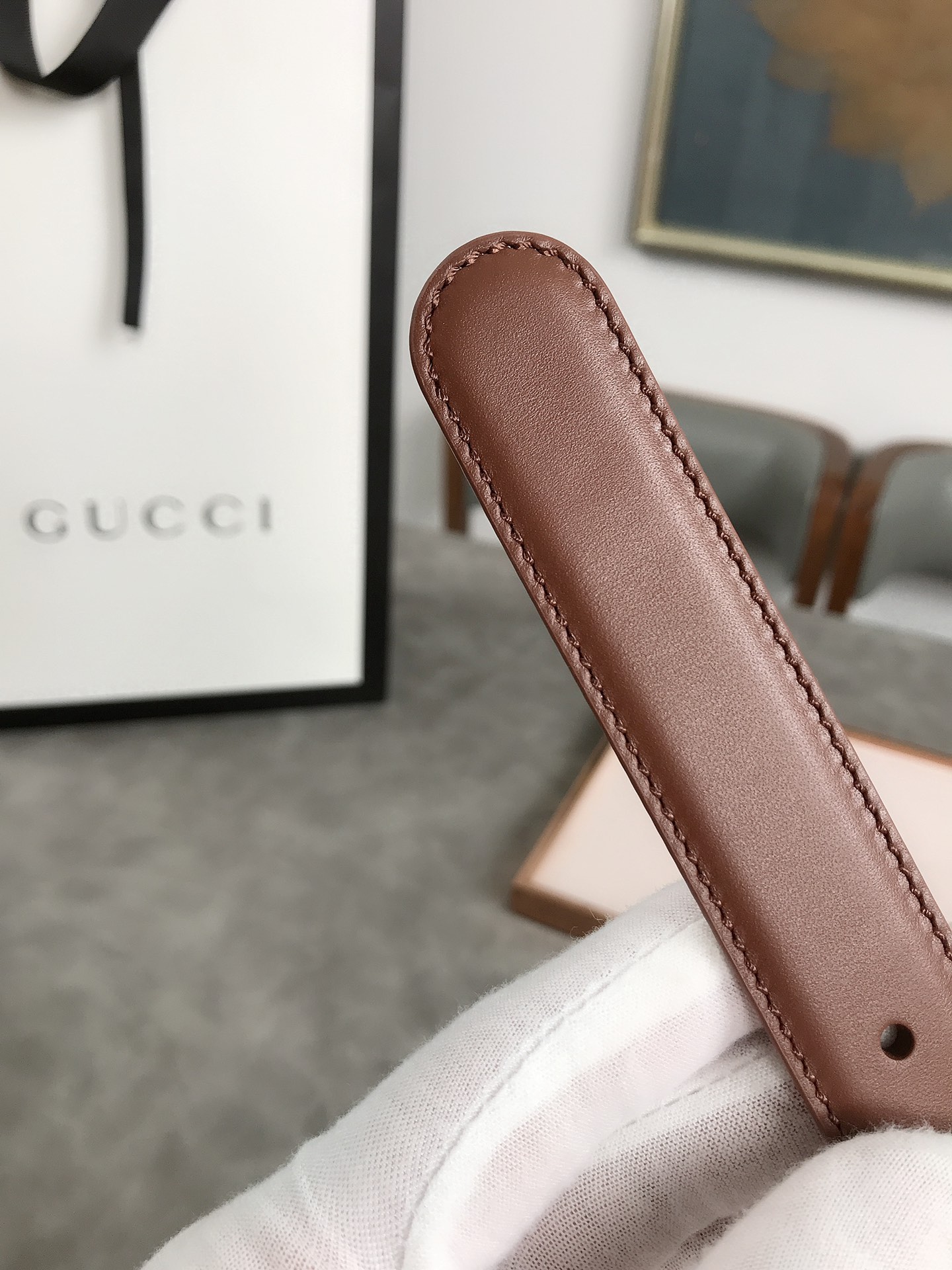 AAAA quality belt,2.5cm wide,without box,GB60 058 - qinlai888