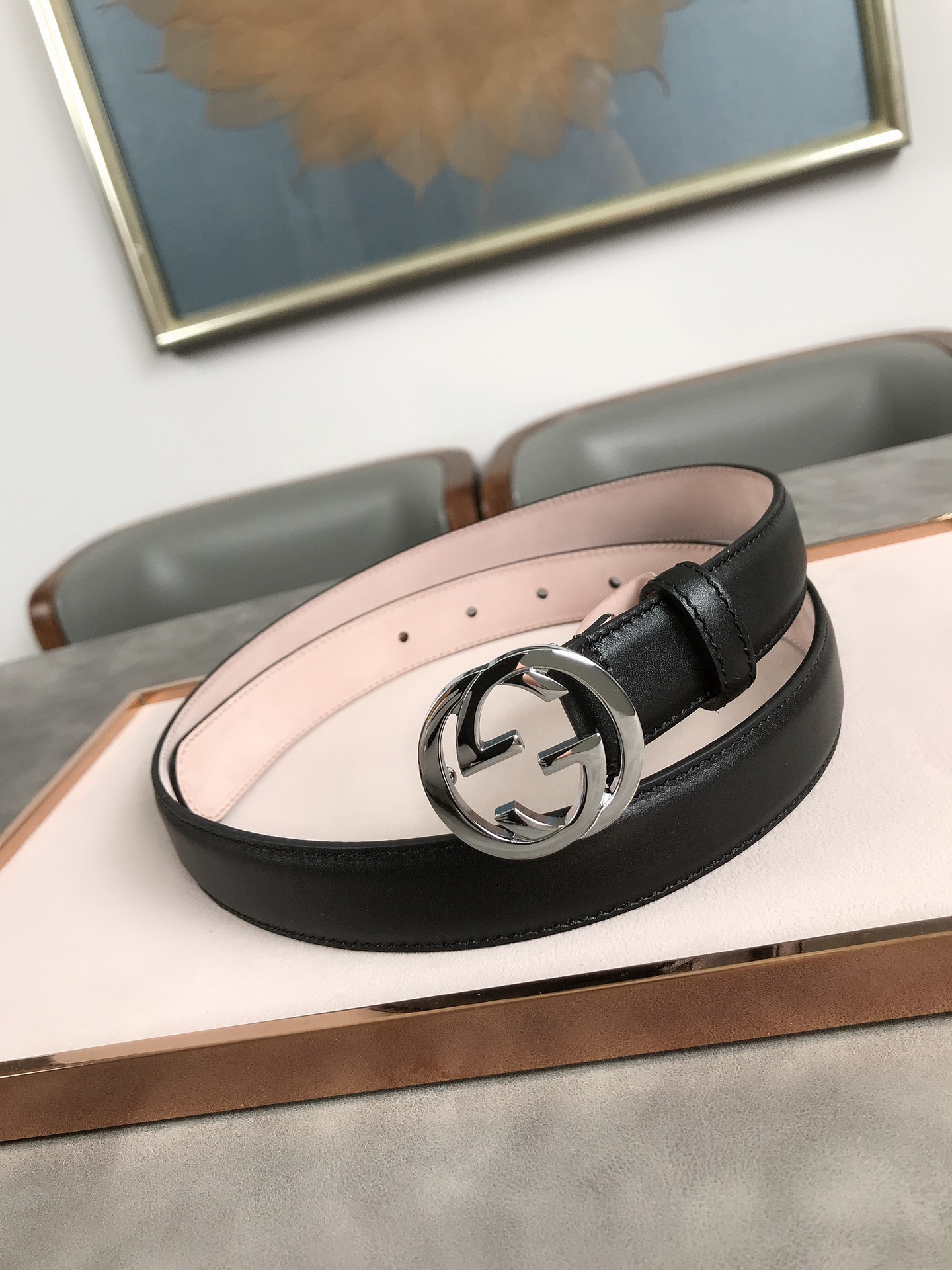 AAAA quality belt,2.5cm wide,without box,GB60 057 - qinlai888