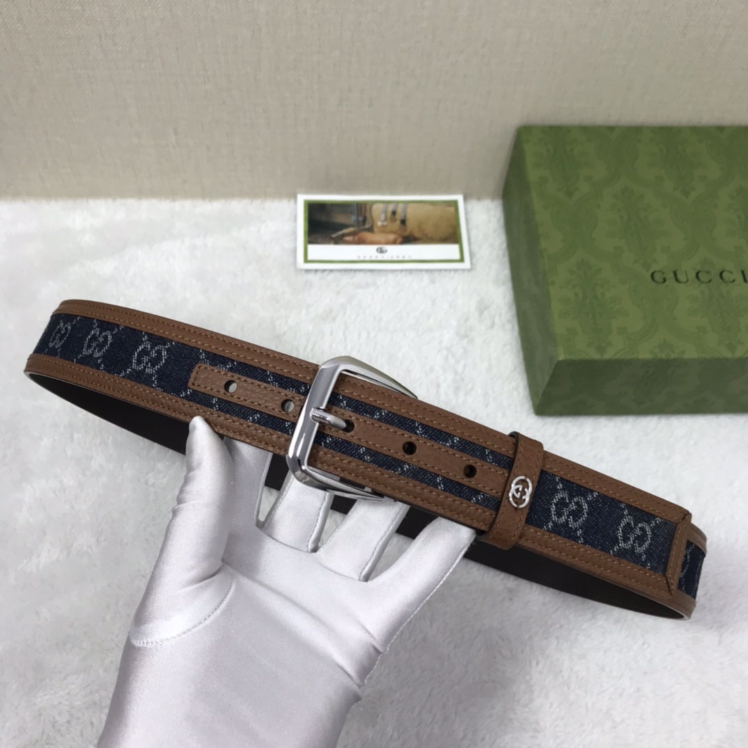 AAAA quality belt,3.8cm wide,without box,GB60 055 - qinlai888