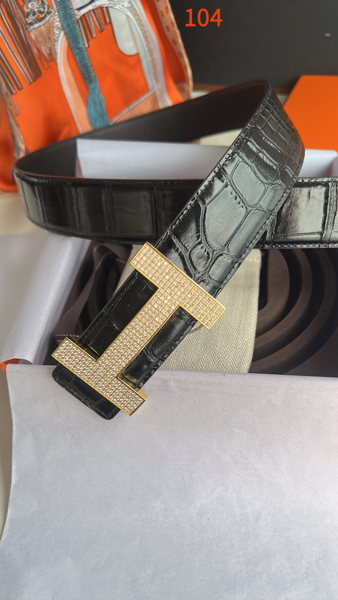 AAAA quality belt,without box,HB60 104 - qinlai888