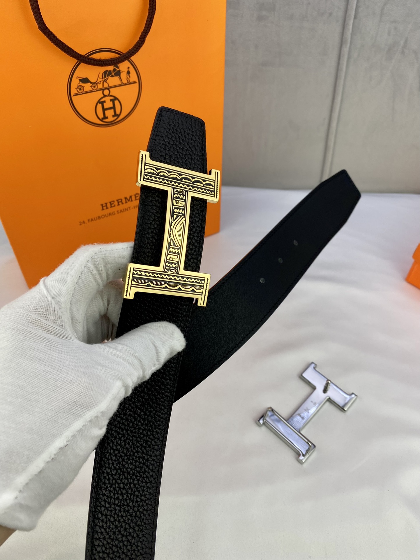 AAAA quality belt,3.8cm wide,without box,HB60 088 089 - qinlai888