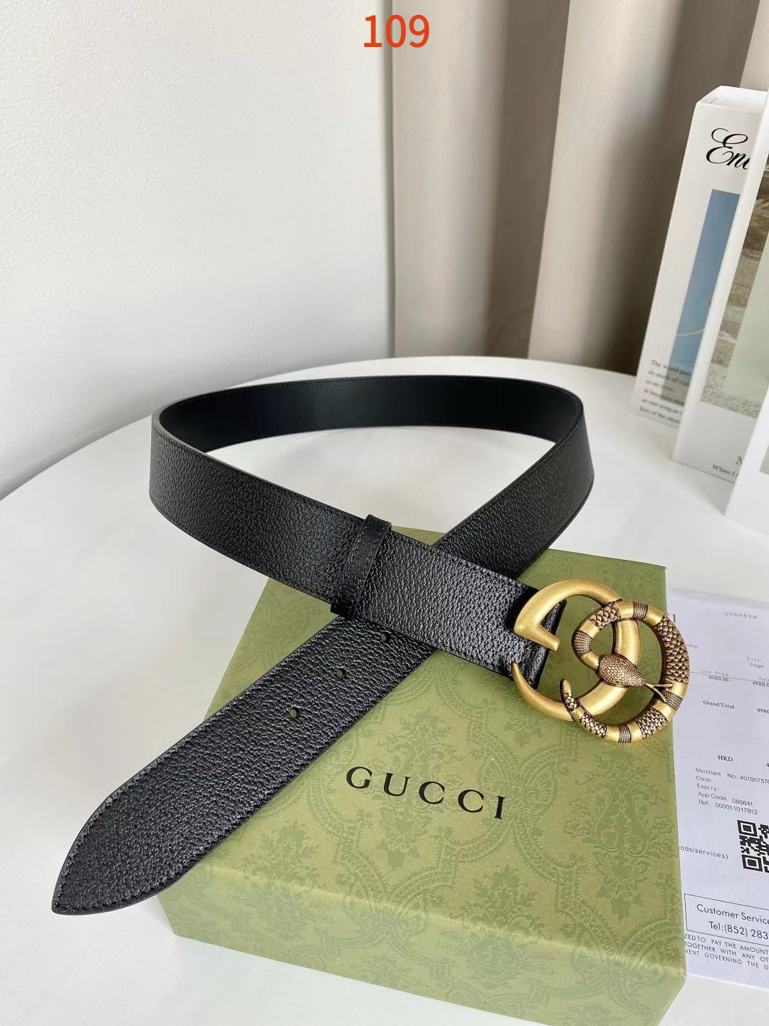 AAAA quality belt,4.0cm wide,without box,GB60 109 - qinlai888