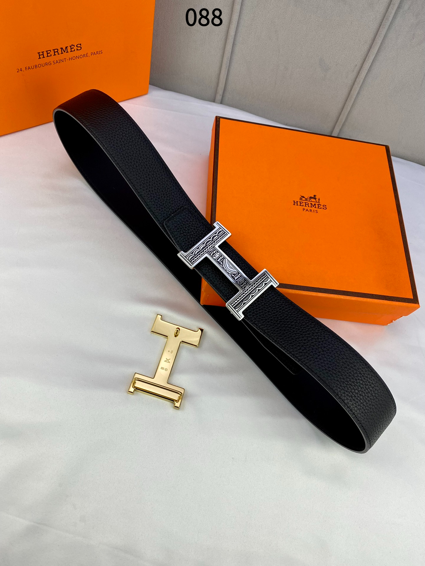 AAAA quality belt,3.8cm wide,without box,HB60 088 089 - qinlai888