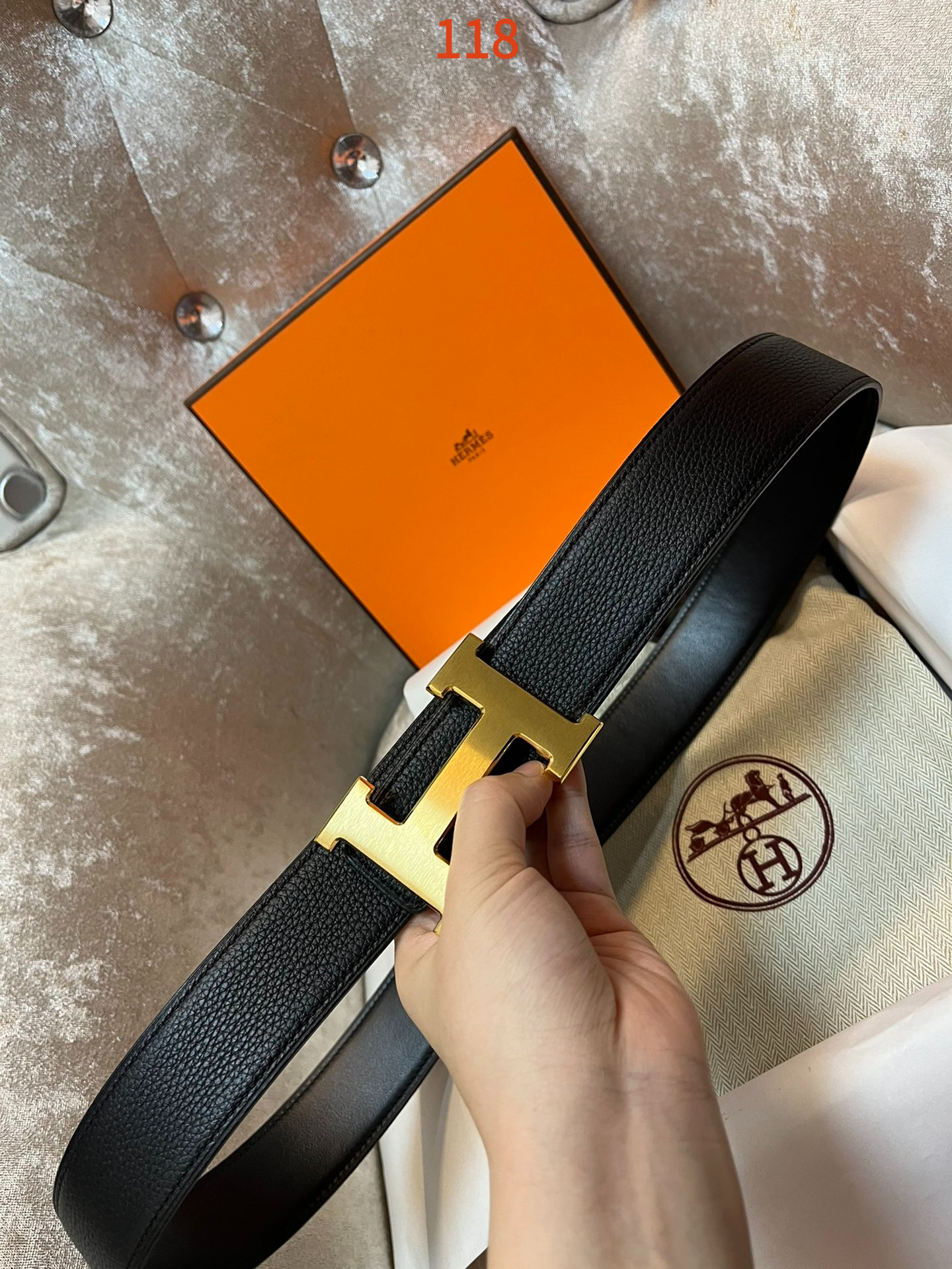 AAAA quality belt,4.0cm wide,without box,HB60 118 - qinlai888