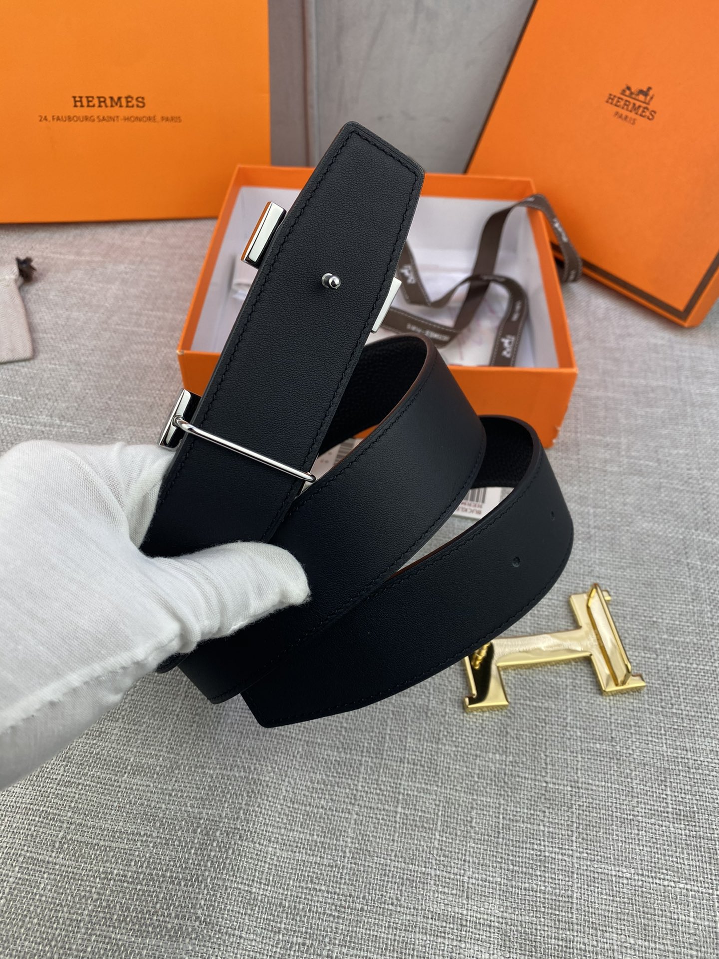 AAAA quality belt,3.8cm wide,without box,HB60 086 087 - qinlai888