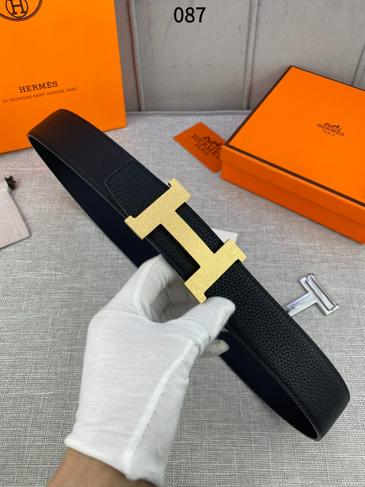 AAAA quality belt,3.8cm wide,without box,HB60 086 087 - qinlai888