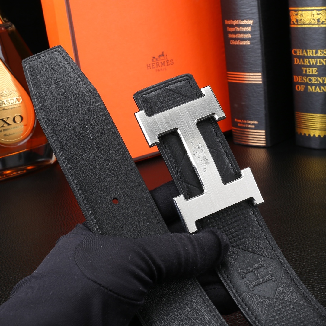 AAAA quality belt,3.8cm wide,without box,HB60 126 127 - qinlai888