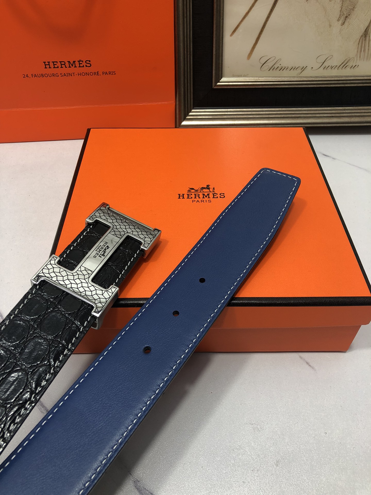 AAAA quality belt,4.0cm wide,without box,HB60 123 - qinlai888