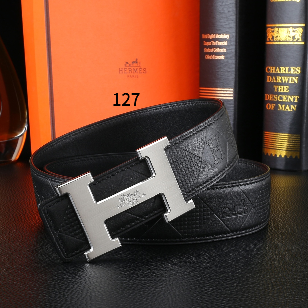 AAAA quality belt,3.8cm wide,without box,HB60 126 127 - qinlai888