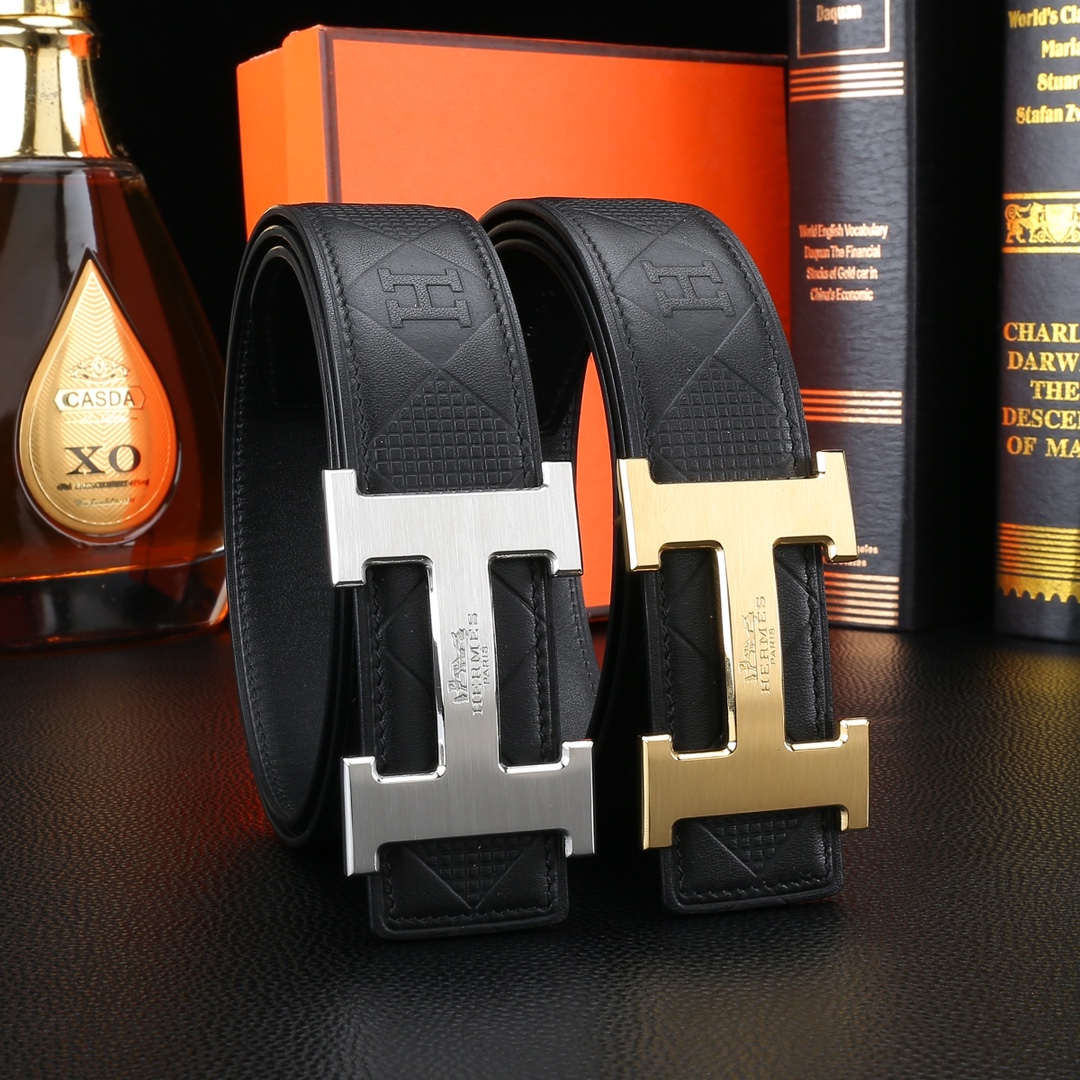 AAAA quality belt,3.8cm wide,without box,HB60 126 127 - qinlai888